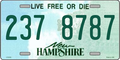 NH license plate 2378787