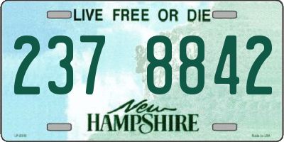 NH license plate 2378842