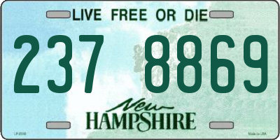 NH license plate 2378869