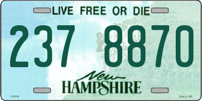 NH license plate 2378870