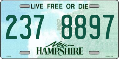 NH license plate 2378897