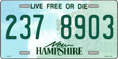NH license plate 2378903