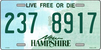 NH license plate 2378917