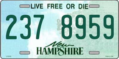 NH license plate 2378959