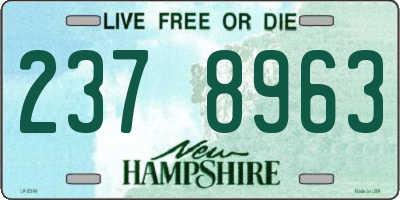 NH license plate 2378963