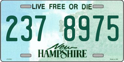 NH license plate 2378975