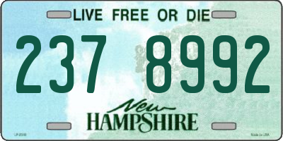 NH license plate 2378992