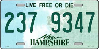 NH license plate 2379347