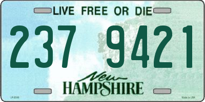 NH license plate 2379421