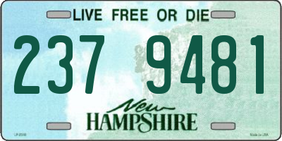 NH license plate 2379481