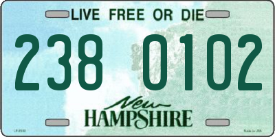 NH license plate 2380102