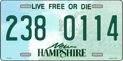 NH license plate 2380114