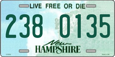 NH license plate 2380135