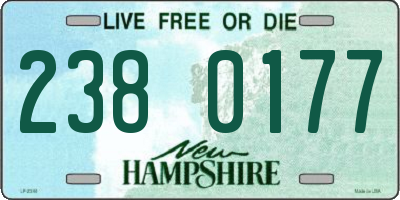 NH license plate 2380177
