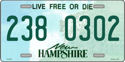 NH license plate 2380302