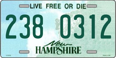 NH license plate 2380312