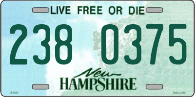 NH license plate 2380375