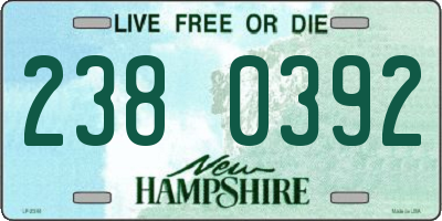 NH license plate 2380392