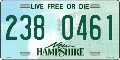 NH license plate 2380461