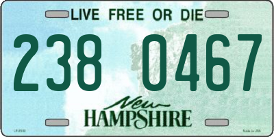 NH license plate 2380467