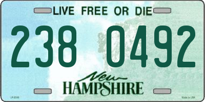 NH license plate 2380492