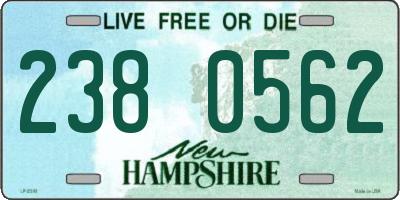 NH license plate 2380562