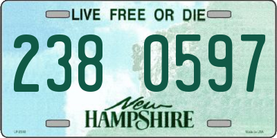 NH license plate 2380597