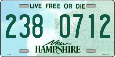 NH license plate 2380712