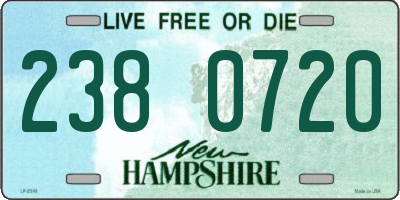 NH license plate 2380720