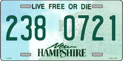 NH license plate 2380721