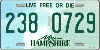 NH license plate 2380729