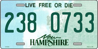 NH license plate 2380733