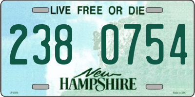 NH license plate 2380754