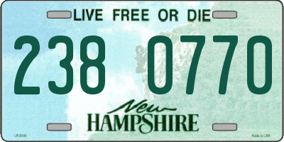 NH license plate 2380770