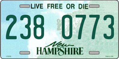 NH license plate 2380773