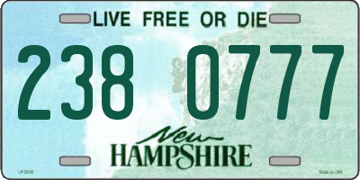 NH license plate 2380777