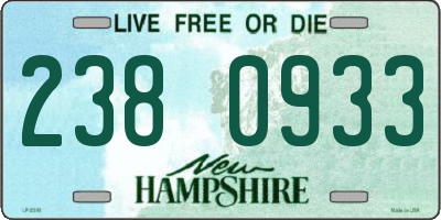 NH license plate 2380933