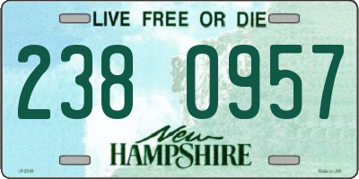 NH license plate 2380957