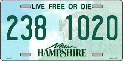 NH license plate 2381020