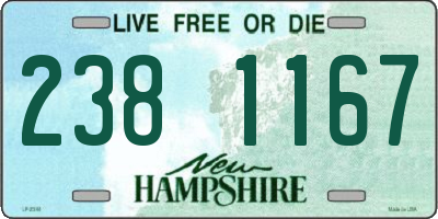 NH license plate 2381167