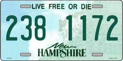 NH license plate 2381172