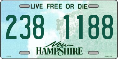 NH license plate 2381188
