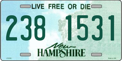 NH license plate 2381531