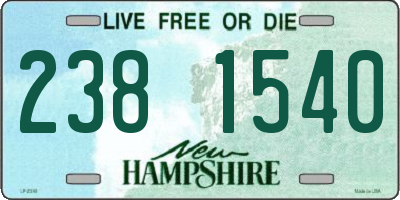 NH license plate 2381540