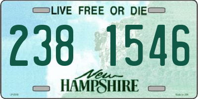 NH license plate 2381546