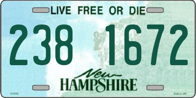 NH license plate 2381672