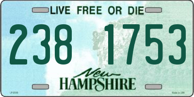 NH license plate 2381753