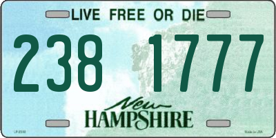 NH license plate 2381777