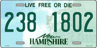 NH license plate 2381802