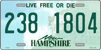 NH license plate 2381804
